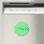 Aangepaste naam lichtgroene voetballen magneet (Insitu (Vaatwasser))