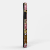 Aangepaste naam lichtroze glitter Gold rozen harte Case-Mate iPhone Case (Achterkant/rechts)