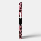 Aangepaste naam lichtroze glitter leopard print Case-Mate iPhone case (Achterkant / Rechts)