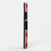 Aangepaste naam lichtroze glitter-rozen Case-Mate iPhone case (Achterkant/rechts)