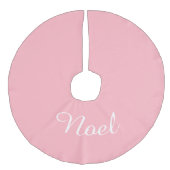 Aangepaste naam Lichtroze kerstfeestdag Imitatie Linnen Kerstboom Kleed (Voorkant)