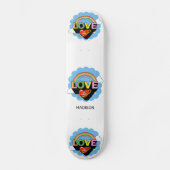 Aangepaste naam "Liefde is Liefde" Persoonlijk Skateboard (Voorkant)