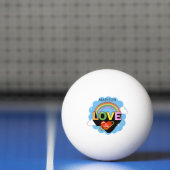 Aangepaste naam "Liefde is Liefde" Pingpongbal (Net)