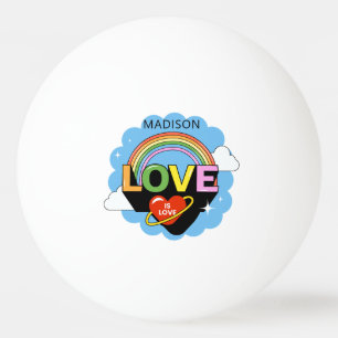 Aangepaste naam "Liefde is Liefde" Pingpongbal