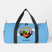 Aangepaste naam "Liefde is Liefde" Plunjezak (Achterkant)