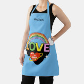 Aangepaste naam "Liefde is Liefde" Schort (Insitu)