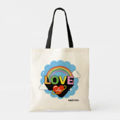 Aangepaste naam "Liefde is Liefde" Tote Bag (Achterkant)