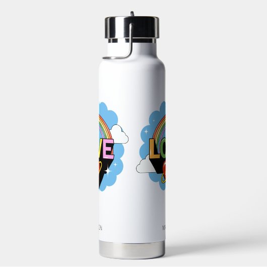 Aangepaste naam "Liefde is Liefde" Waterfles (Rechts)