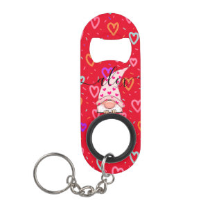 Aangepaste naam LIEFDE Kabouter Valentijn Mini Flessenopener