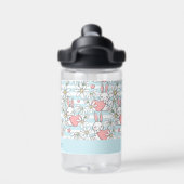 Aangepaste naam Liefde Konijnen Patroon Waterfles (Achterkant)