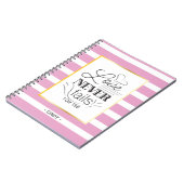 Aangepaste naam, liefde nooit mislukt notitieboek (Linkerzijde)