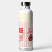 Aangepaste naam Liefdeskever Valentijnsdag Lievehe Waterfles (Rechts)