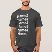 Aangepaste Naam Lijst Grappige Vrouwen Mannen Gepe T-shirt (Voorkant)