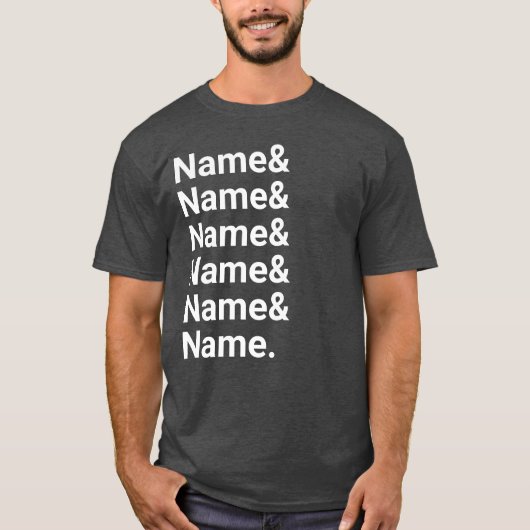 Aangepaste Naam Lijst Grappige Vrouwen Mannen Gepe T-shirt (Voorkant)