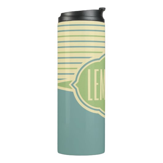 Aangepaste naam "limonade" tumbler thermosbeker (Gedraaid links)