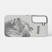 Aangepaste naam Lion Wildlife Natuur Art Samsung Galaxy Hoesje (Achterkant horizontaal)