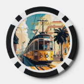 Aangepaste naam Lissabon Portugal Poker Chips (Achterkant)