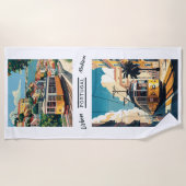 Aangepaste naam Lissabon Portugal Strandlaken (Voorkant)