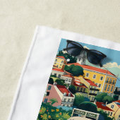 Aangepaste naam Lissabon Portugal Strandlaken (In situ)