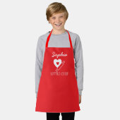 Aangepaste naam Little Chef Schort (Gedragen)
