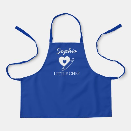 Aangepaste naam Little Chef Schort (Voorkant)