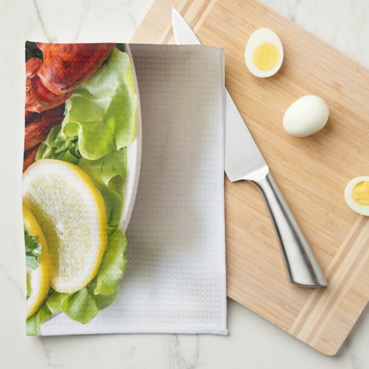 Aangepaste naam Lobster Theedoek (Quarter Fold)