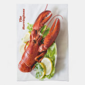 Aangepaste naam Lobster Theedoek (Verticaal)