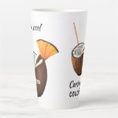 Aangepaste naam & locatie Coco Loco Latte Mok (Voorkant)