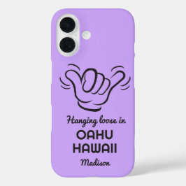 Aangepaste naam, locatie en kleur Shaka iPhone 16 Hoesje