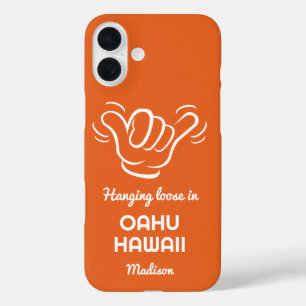 Aangepaste naam, locatie en kleur Shaka iPhone 16 Plus Hoesje