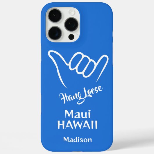 Aangepaste naam, locatie en kleur Shaka Case-Mate iPhone Case (Achterkant)