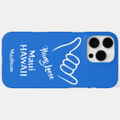 Aangepaste naam, locatie en kleur Shaka Case-Mate iPhone Case (Achterkant (horizontaal))