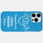 Aangepaste naam, locatie en kleur Shaka Case-Mate iPhone Case (Achterkant (horizontaal))