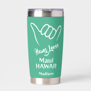 Aangepaste naam, locatie en kleur Shaka Geïsoleerde Drinkbeker