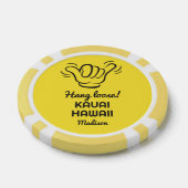 Aangepaste naam, locatie en kleur Shaka Poker Chips (Enkel)