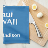 Aangepaste naam, locatie en kleur Shaka Theedoek (Quarter Fold)
