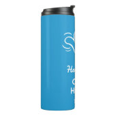 Aangepaste naam, locatie en kleur Shaka Thermosbeker (Gedraaid links)