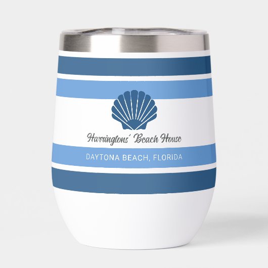 Aangepaste Naam & Locatie Strandhuis (Achterkant)