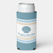 Aangepaste Naam & Locatie Strandhuis Seltzer Blikjeskoeler (Seltzer Voorkant)