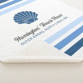 Aangepaste Naam & Locatie Strandhuis Sherpa Deken (3/4)