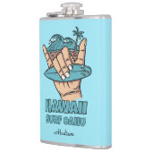 Aangepaste naam & locatie Surf Shaka Heupfles (Links)