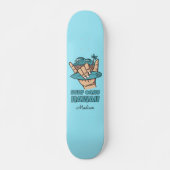 Aangepaste naam & locatie Surf Shaka Persoonlijk Skateboard (Voorkant)