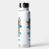 Aangepaste Naam & Locatie Surf Shaka Waterfles (Rechts)
