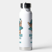 Aangepaste Naam & Locatie Surf Shaka Waterfles (Links)