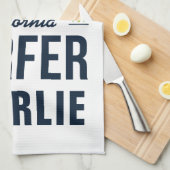 Aangepaste naam & locatie Surfer handdoek (Quarter Fold)