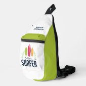 Aangepaste naam & locatie Surfer Sling Bag (Rechterhoek)