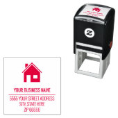 Aangepaste naam Logo Adres Kleuren Ontwerpstempel Zelfinktende Stempel (In situ)