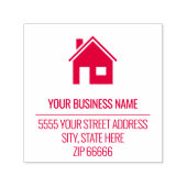 Aangepaste naam Logo Adres Kleuren Ontwerpstempel Zelfinktende Stempel (Design)