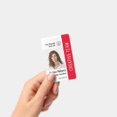 Aangepaste naam logo barcode foto ID voor personee Badge (Handheld)