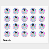 Aangepaste naam Logo Butter Cosmetics Holograf P Ronde Sticker (Vel)